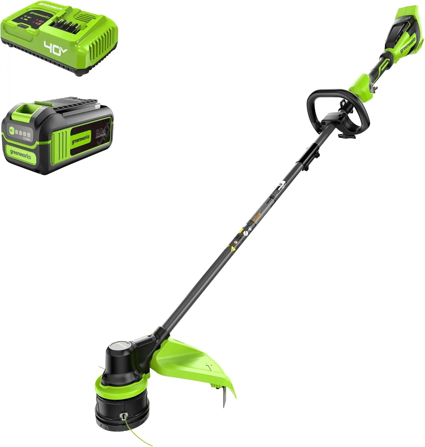 

40V 17" Brushless Cordless String Trimmer/Weed Wacker, 5.0Ah Battery and Charger Included