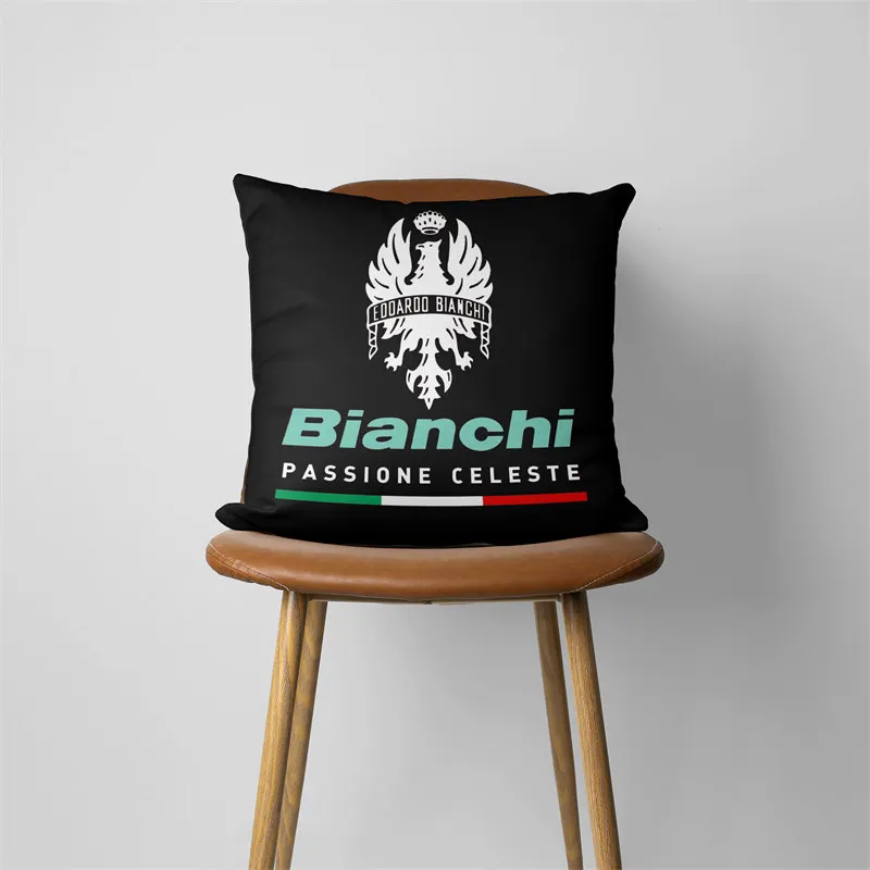 Italy Bianchi Bikers Pillow Case Home Decorative Gift Sofa Car Cushions 45x45cm Square Pillowcase Chair Pillow Cove 323