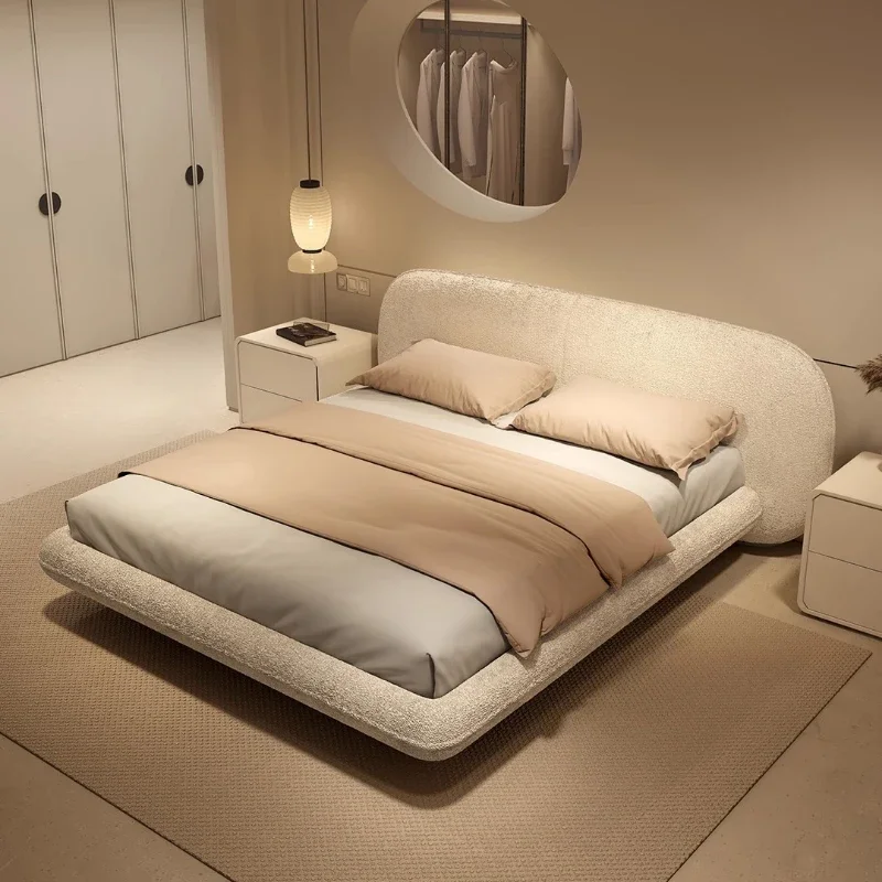 سرير نوم محمول لغرفة النوم، ألواح أمامية مزدوجة حديثة، تصميم سرير بناتي فاخر على شكل قلعة تجميل كاماس دي كاسال، أثاث عصري