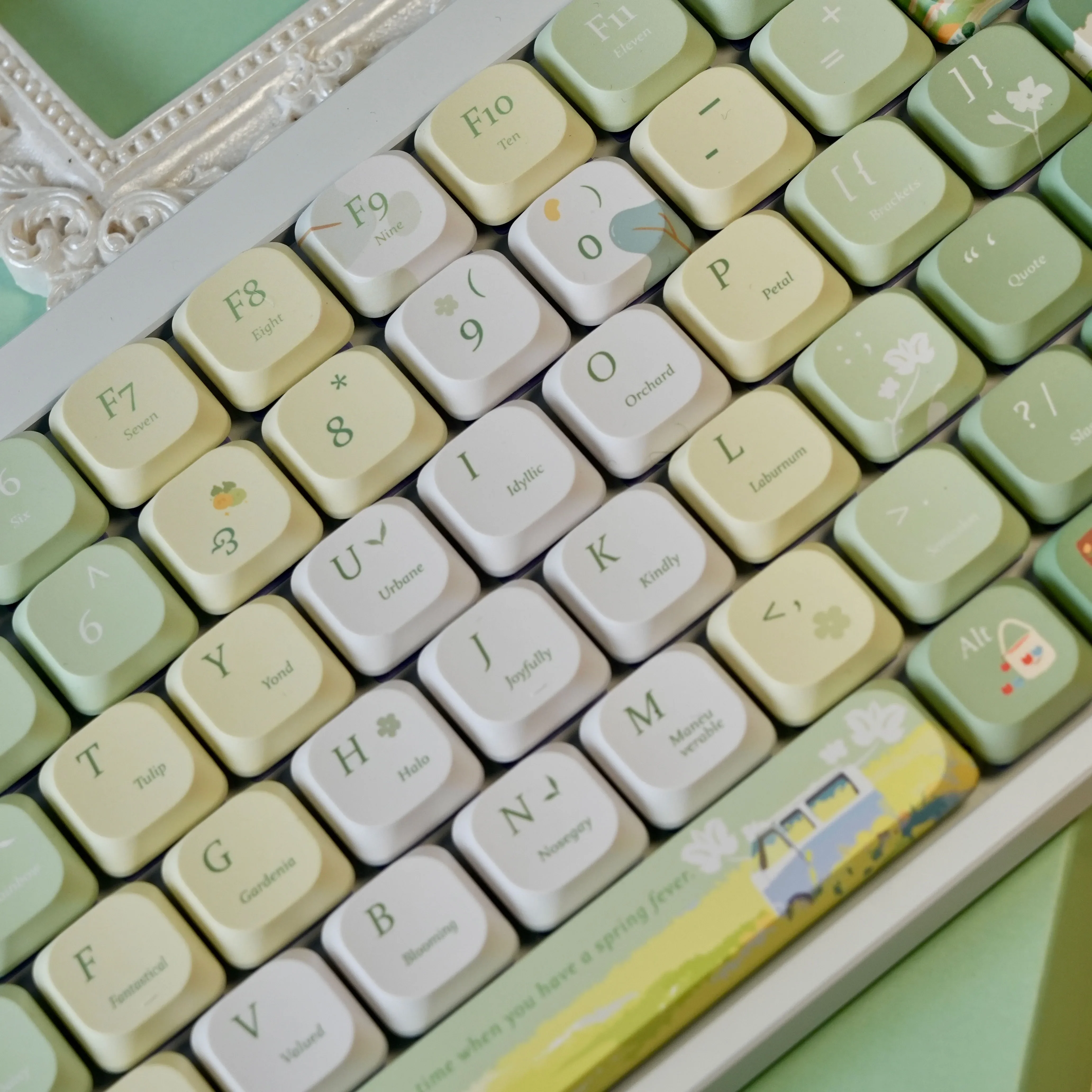 Low Profile Keycaps 120 Keys 5MM ADA Keycap Double Shot PBT Keycaps for MX Switch 60% 65% 75% Gamer Mechanical Keyboard Cap