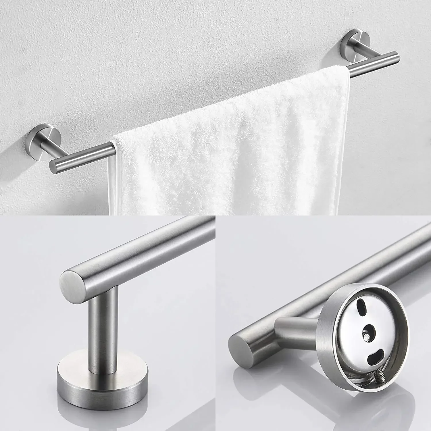 

3 - Piece Bathroom Hardware Set sists water spots and fingerprint 304 stainless steel