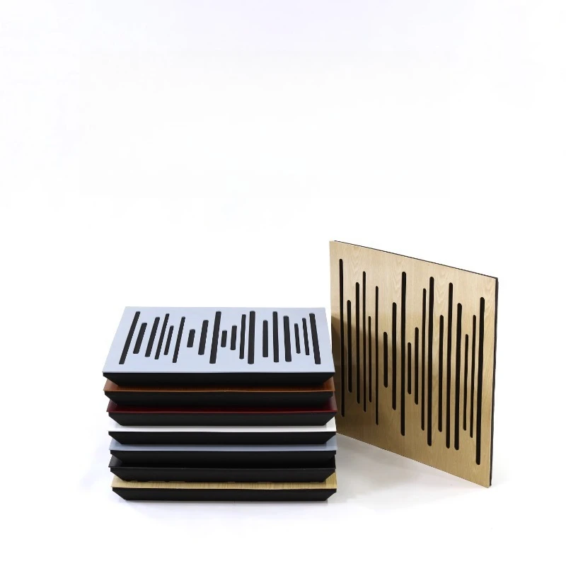 

Wooden sound-absorbing panels, diffusion panels, listening and recording music studios, reduced echo reverb acoustics