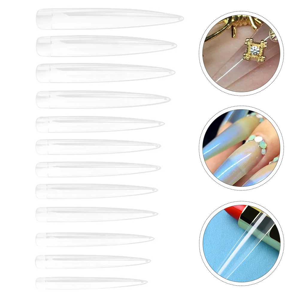 

120pcs Artificial Nail Tips Full Cover False Nails ABS Material Comfort Fit Women Manicure Nail Art Salon Decor