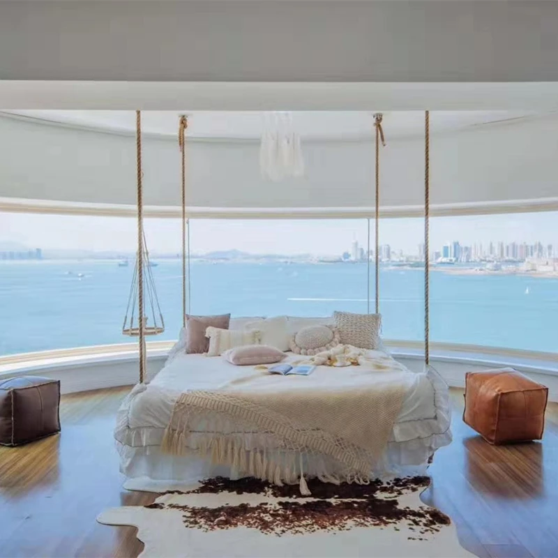 

Bed and breakfast hammock Douyin same style indoor bedroom Internet celebrity hammock hotel villa creative