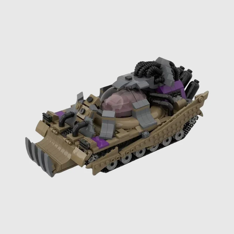 Military Fighting Vehicle Model MOC Building Bricks War Equipment Modular Technology Gifts Holiday Assemble Children Toys Suit