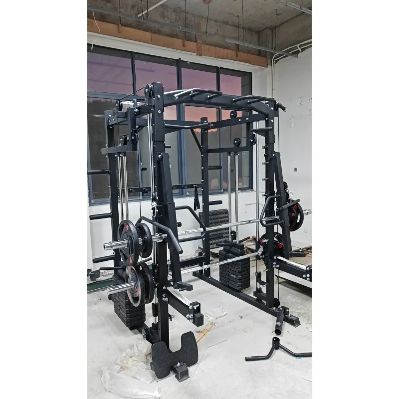 

Smith Machine Trainer Equipment Commercial Fitness Squat Bench Press Multi-functional All-in-one Gantry for Home Use