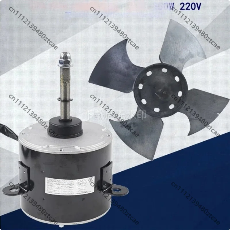 YDK-250-6 Pure Copper Wire Fan Motor 220V 250W, Air Conditioner Heat Pump Outdoor Cooling Fan Motor with Blade