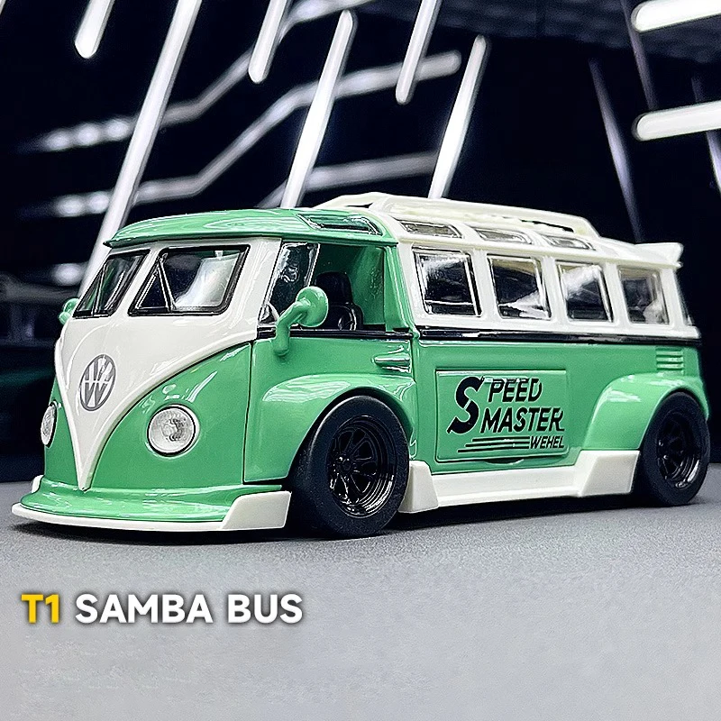1:32 Volkswagen Bus T1 Modified Alloy Metal Diecast Car Model