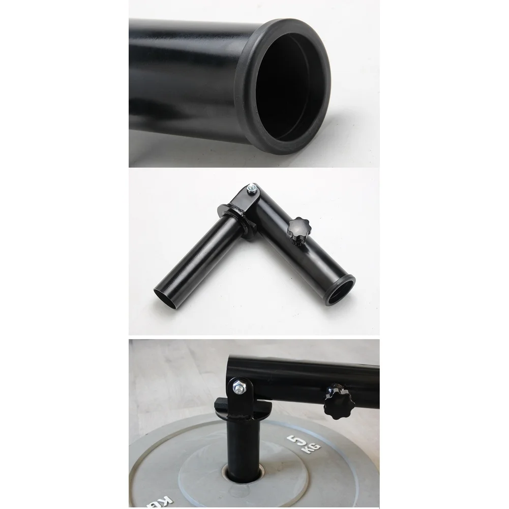 Dual Grip Pulley Lat Pull Attachment Black Multi Functional Training Handle Lifting Ergonomic Grip Compact Portable