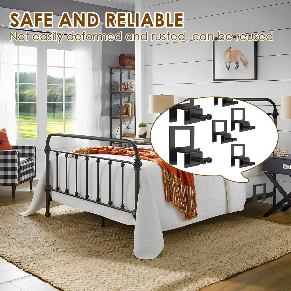 

Прочный регулируемый фиксатор для матраса, простой в установке, металлический держатель для матраса, противоскользящий, высококачественный фиксатор для матраса, для спальни