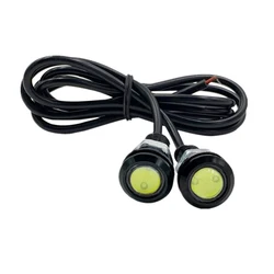 1Pcs 18mm Waterproof Eagle Eye LED DRL Daytime Running Light Car styling Lights Brake Backup Reversing Parking Signal Lamp white
