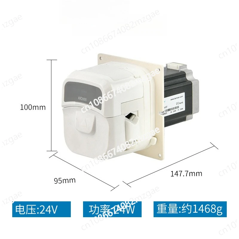 

KK300-ST 300ml flow rate 12v 24v fast tubing change long life stepper motor medical peristaltic pump