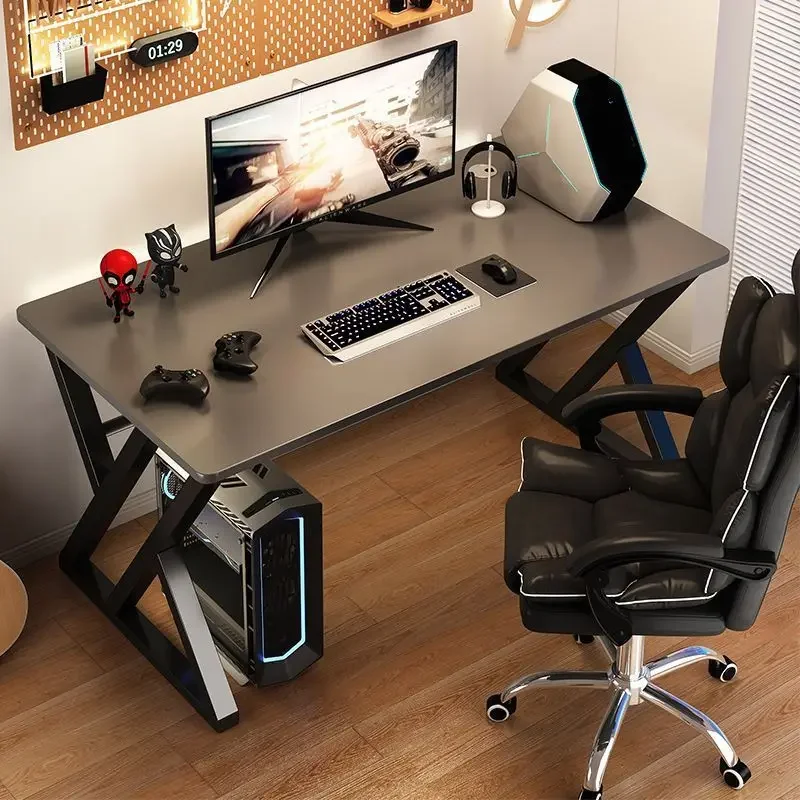 シンプルで軽量のデスクトップコンピューター家庭用オフィステーブル寝室学生研究ライティングテーブル用の豪華なテーブル