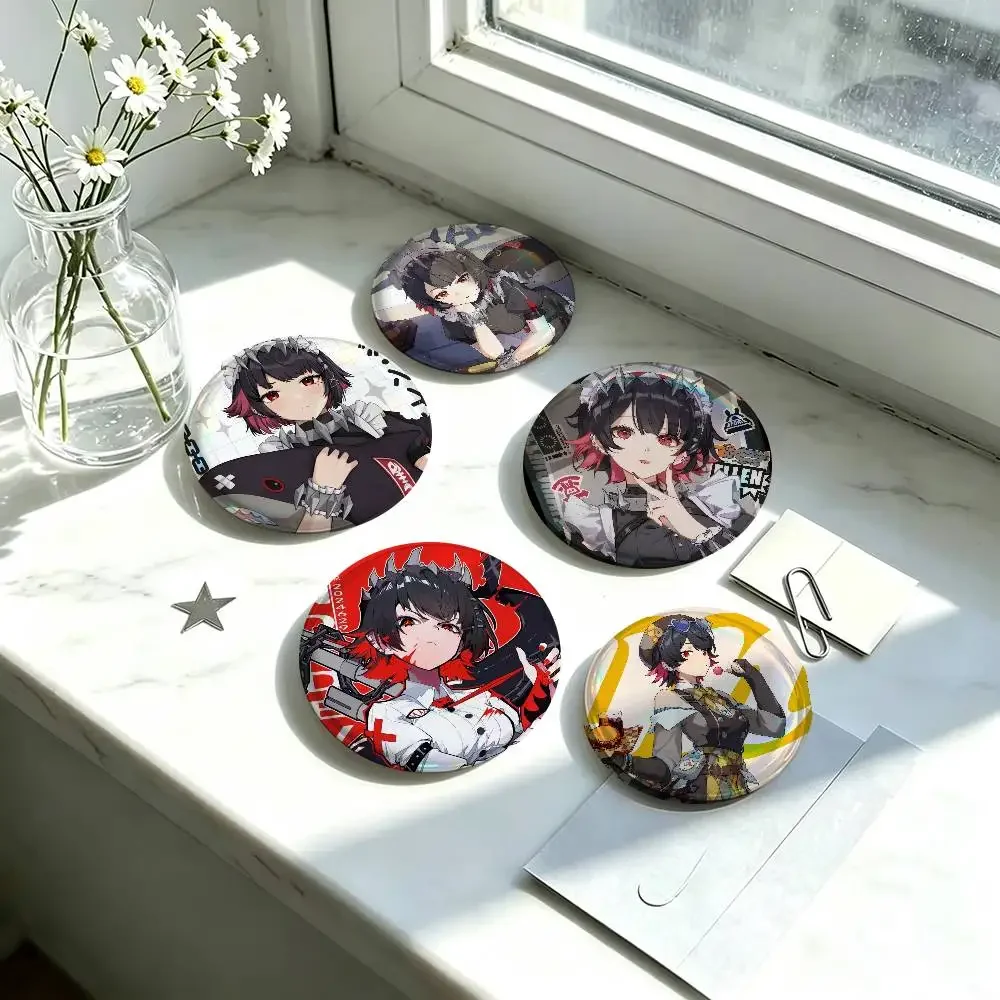 Game Zenless Zone Zero Ellen Joe Anime Brooch Cute Cosplay Badge DIY Clothing Bag Hat Decor Accessories Jewelry Pins Xmas Gifts
