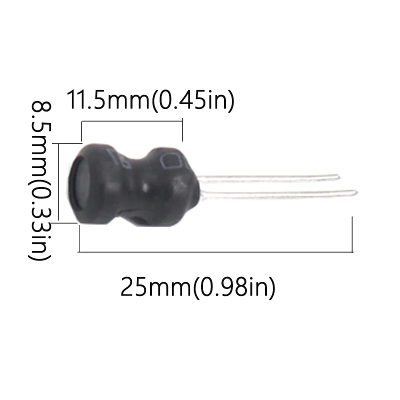 【50-5PCS】DIP Power Inductor 8*10mm 2.2UH 4.7UH 10uH 22uH 100uH 150uh 220uH 330uH 470uH 1MH 2.2MH 10MH Inductance 8X10MM 2 Pins