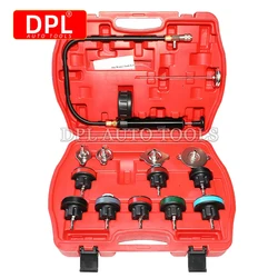 Universal-Automotive Heizkörper Druck Tester Kit 14PCS Auto Leck Detektor werkzeug Auto Kühlsystem Kühlmittel Vakuum Purge vollen satz