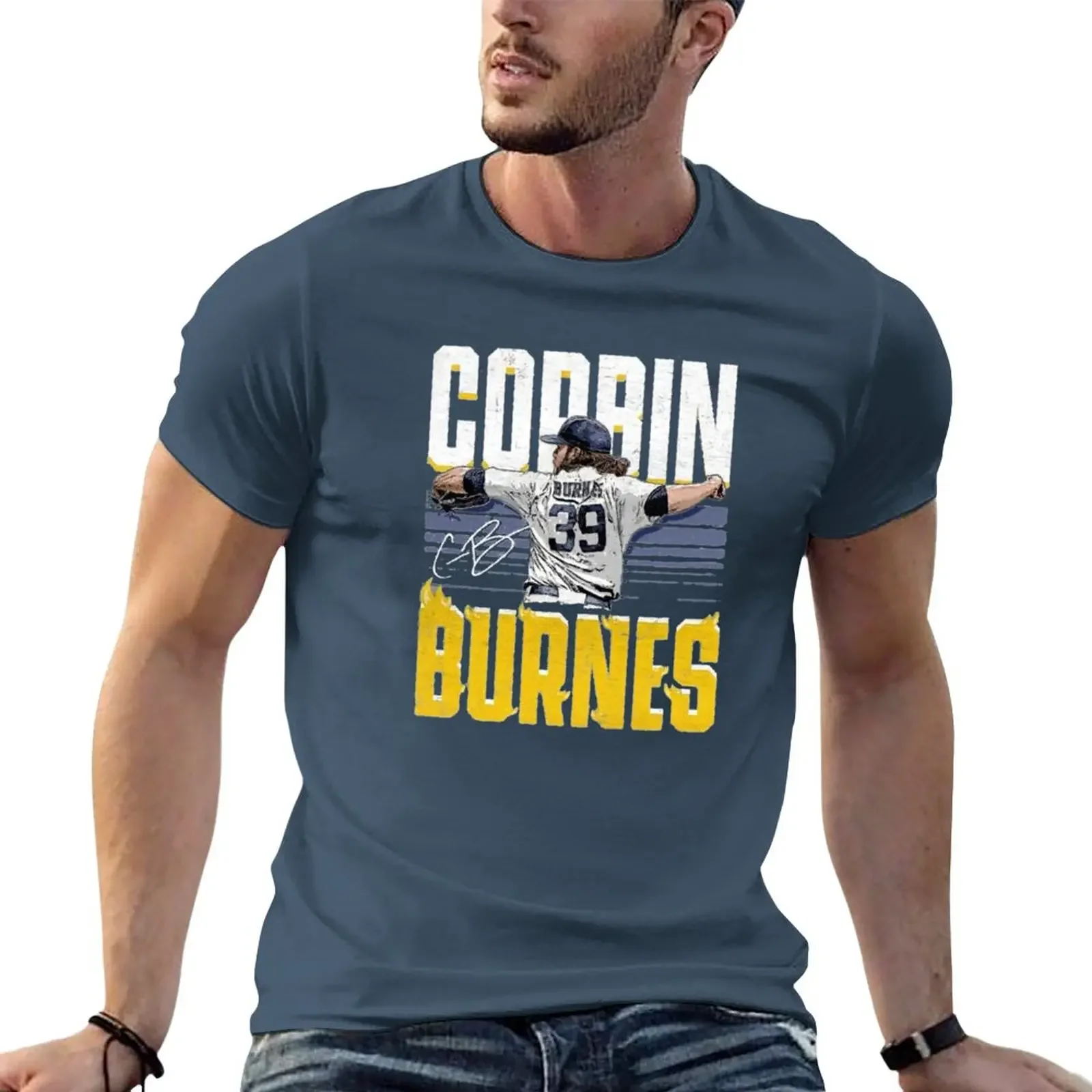 Corbin Burnes T-Shirt hippie clothes plain customizeds designer t shirt men