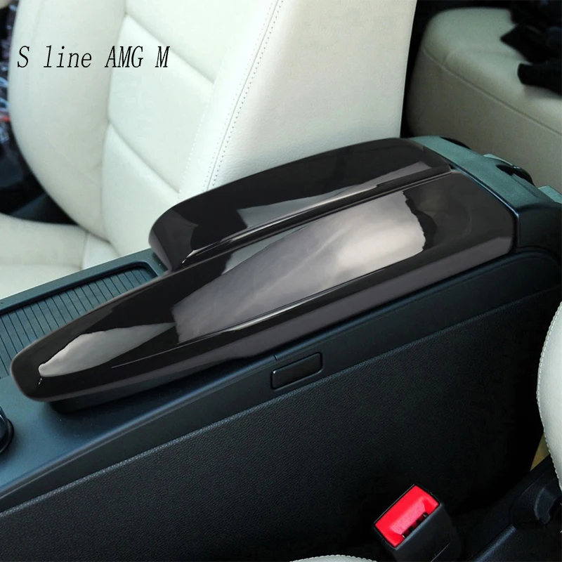 For Mercedes Benz C Class W204 GLK X204 Car Center Console Stowing Tidying Armrest box protect stickers cover Trim Accessories