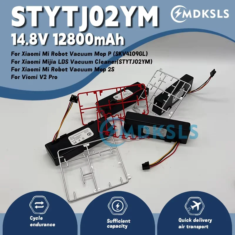

New Original 14.8V 12800mAh STYTJ02YM for Xiaomi Mijia LDS Vacuum Cleaner,Mi Robot Vacuum-Mop,Mi Robot Vacuum-Mop 2S/Haier JX37