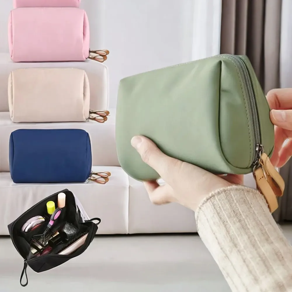 1PC Portable Women Makeup Bag Cosmetic Bag Coin Pouch Storage Bag Mini Lipstick Bag Small Bag Toiletry Bag Organizer Case Mirror