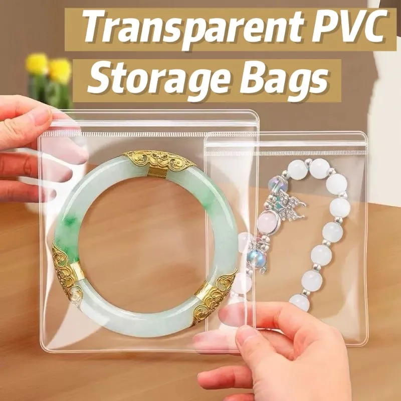 50/100/200pcs Transparent Jewelry Packaging Bags Long Self sealing Plastic Clear Storage Gift Reusable Small Portable Pouch