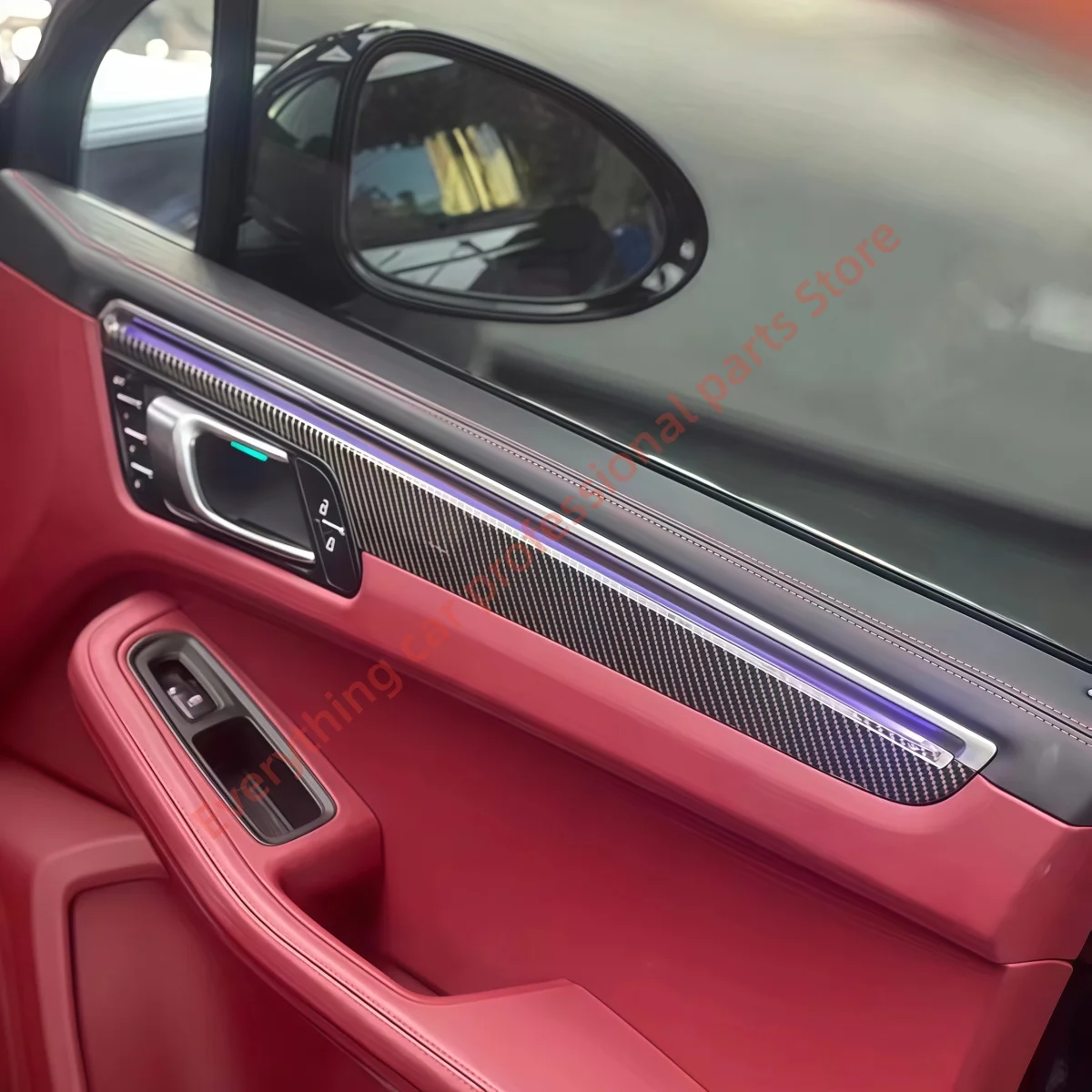 Automotive Ambient light parts for Porsche Macan Door LED light guide strip Interior Atmosphere Steering wheel APP 64 colors