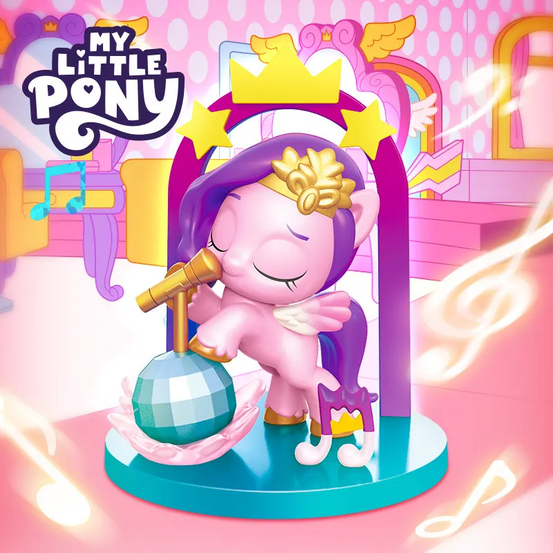 My Little Pony Cute Logo Series Blind Box Toys Anime Figure Sunny Starscout Pipp Petals Doll Model Toys Collect Ornaments