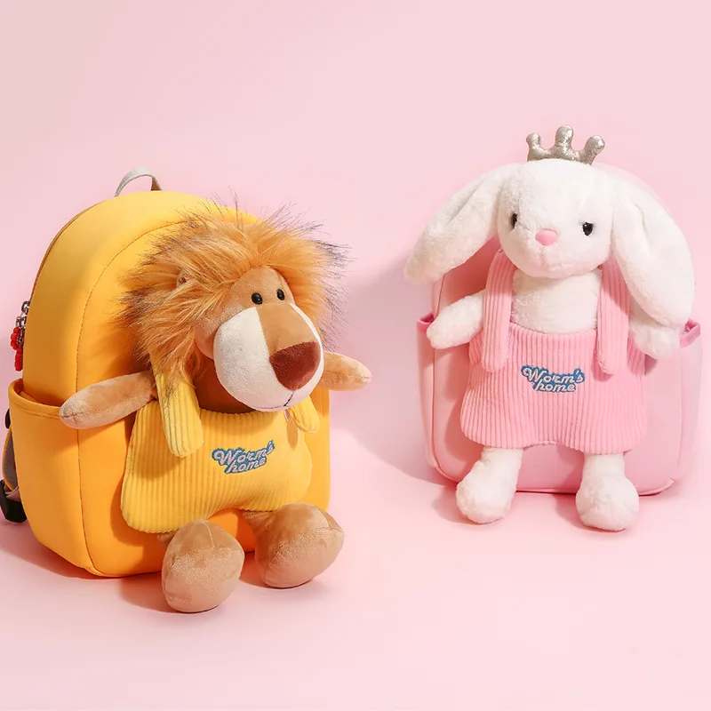 2026 New Design Hot Sale Kindergarten Kids Backpack Children's Travel Cute Backpack For Boys Girls Baby Bag Cartoon Animals Cute