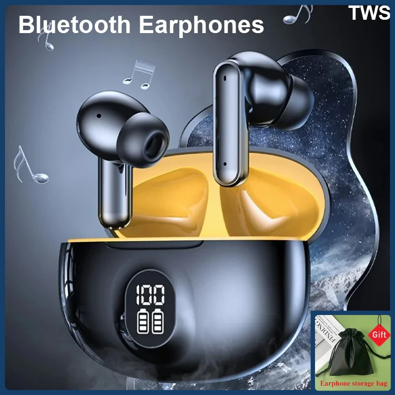 

Bluetooth Earphones Wireless Headphone ENC-Calling Noise Cancelling Headset HiFi Stereo Handsfree Earphone HS510 Pro For Xiaomi