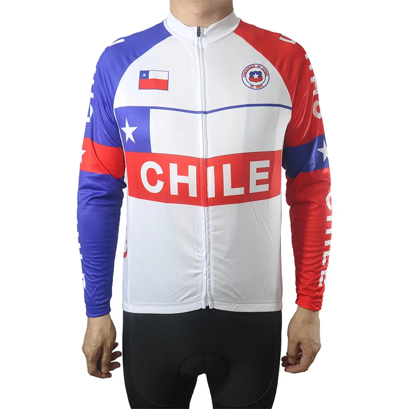 

Cycling Jersey, Chile, Long Sleeve Bike Jersey, Motocross Sweater, Road Top, MTB Jacket, Cycling Wear, Chile Coat, Bike Shirt