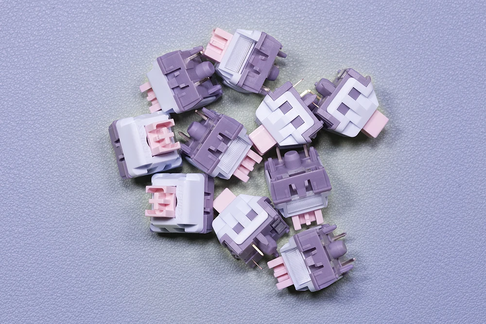 Imagem -06 - Xcjz-lucy v2 Interruptor Linear Rgb Smd Interruptores Silenciosos 55g para Teclado Mecânico Hola mx Mpc Mpa Pom Pré-lubed