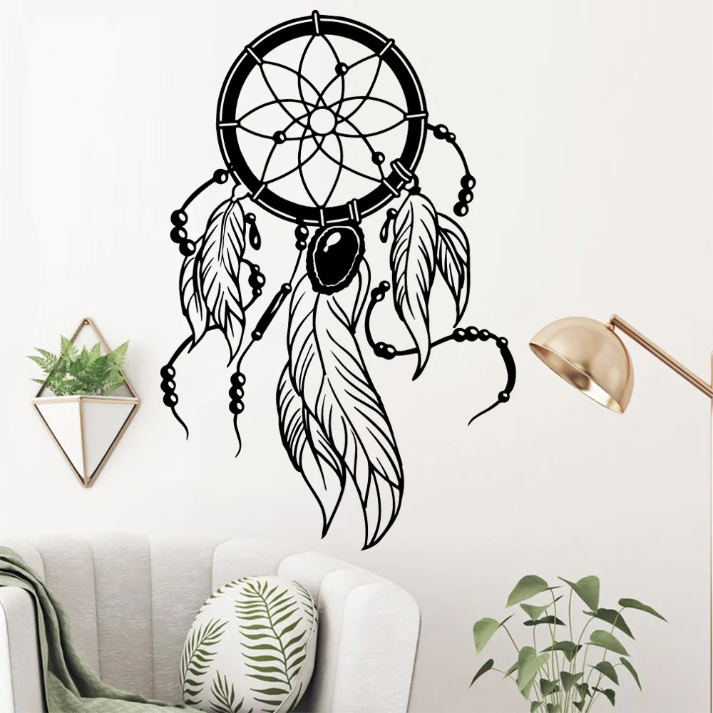 Dreamcatcher Wall Sticker Home Decoration Accessories For Kids Rooms Decoration Vinyl Mural Decal