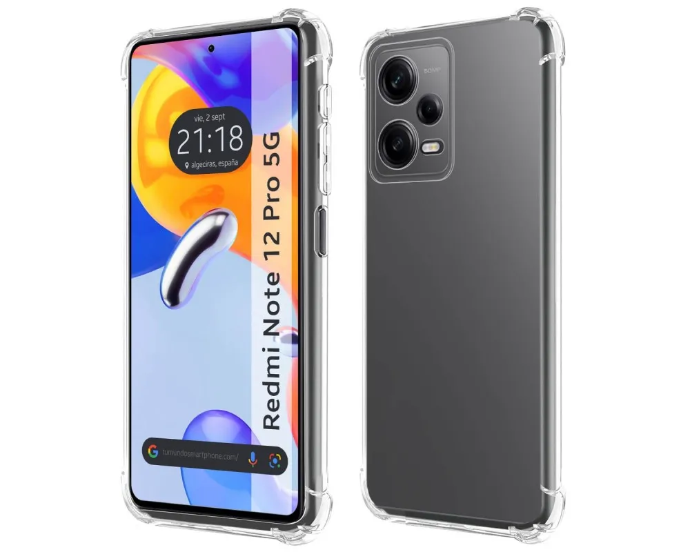 Xiaomi Redmi Note 12 Pro 5G Clear Shockproof Silicone Case