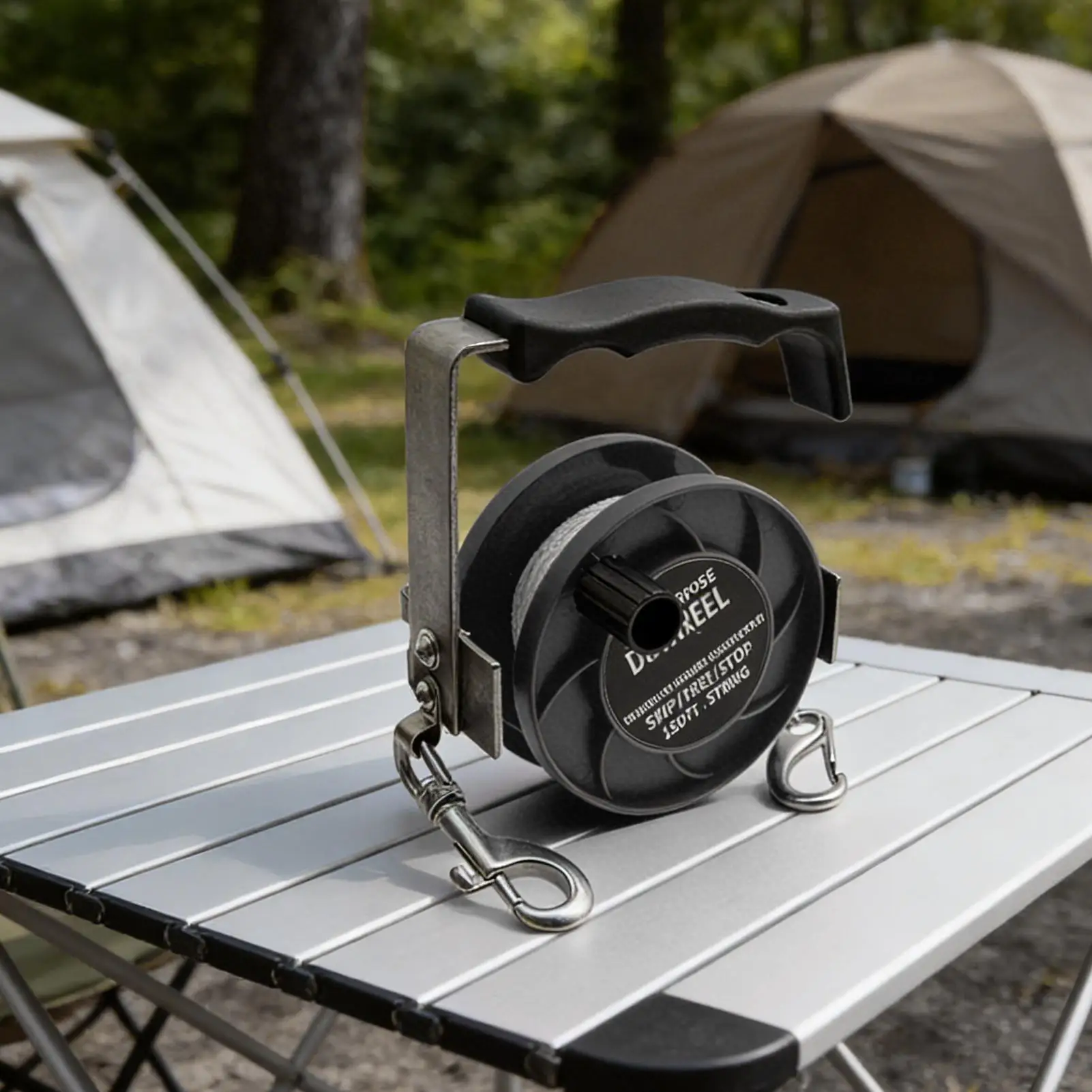 

Веревочная катушка 290 футов, сверхмощная регулируемая нейлоновая веревка, эргономичный инструмент для дайвинга для подводного плавания, подводной охоты, лодки, уличного пляжа, под водой