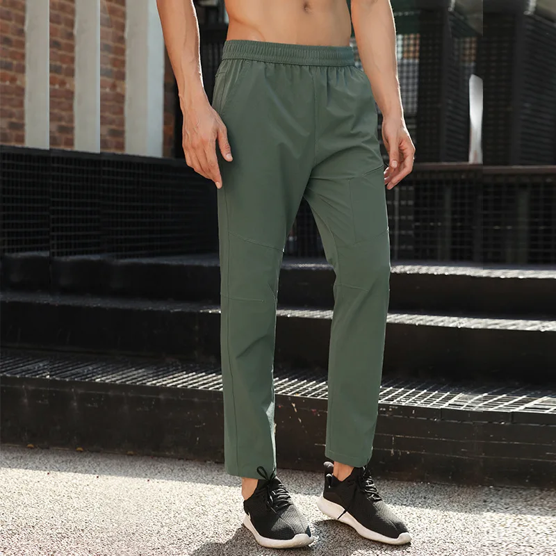 Pantalon de survêtement avec poche zippée pour homme, vêtements de sport d'entraînement, legging de course, salle de sport, fjess, nouveau, 2024