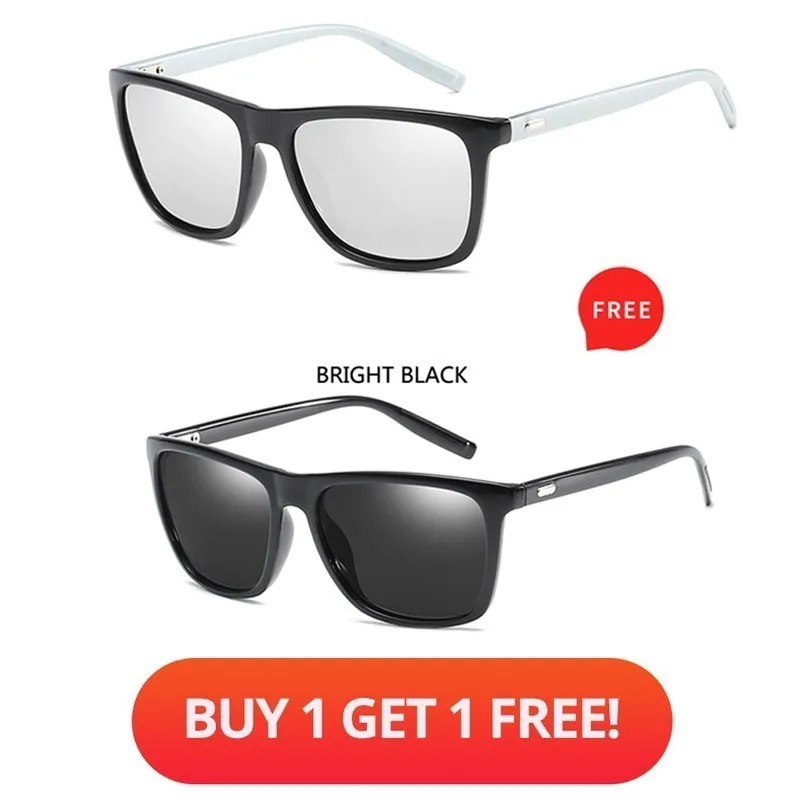 

Buy 1 Get 1 Free 2024polarizationSunglasses Unisex Square Vintage Sun Glasses Famous Brand Sunglasses Polarization glasses Retro