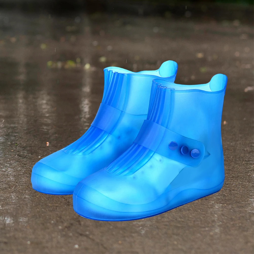 

Shoe Cover Waterproof Rain Shoes Thicken Rainproof Covers for Blue Sneaker Unisex