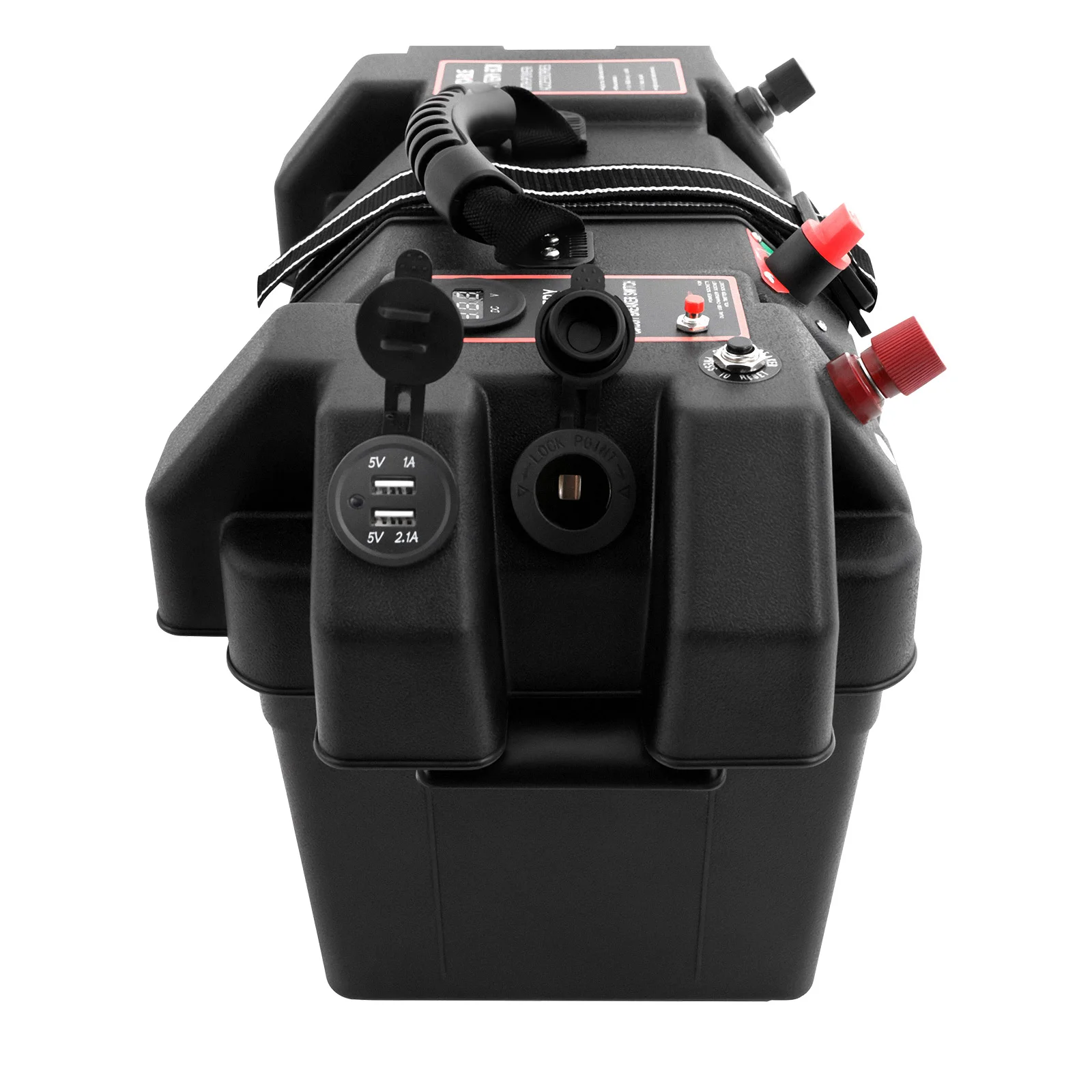 Motor Smart Batteriebox Dual USB, Multifunktionale Batteriebox mit Schnellanschluss & LED-Spannungsanzeige – Detail 14