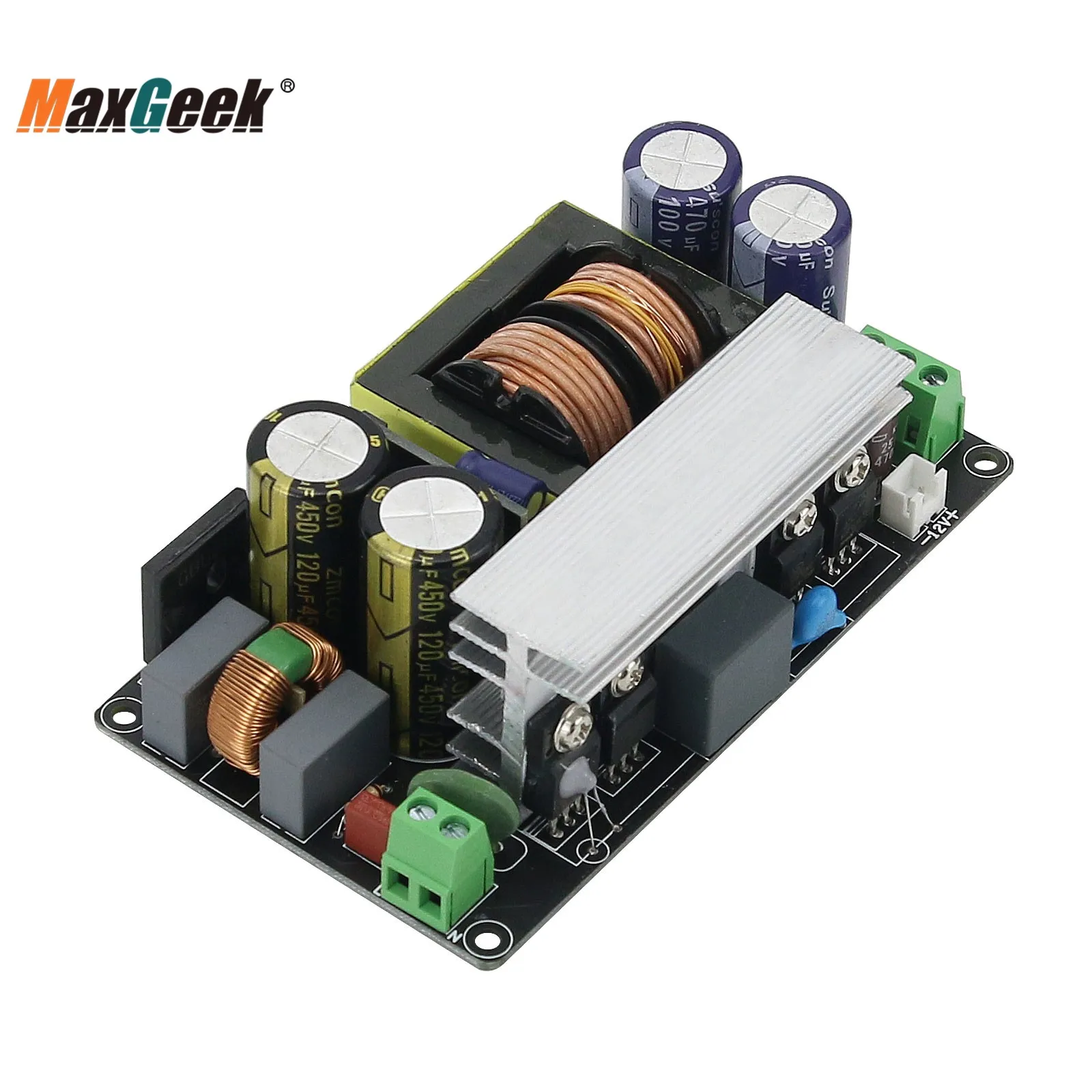 Maxgeek-Placa de fuente de alimentación conmutada para amplificador de potencia, alta calidad de sonido eficiente, 600W ± 55V, LLC-600W LLC