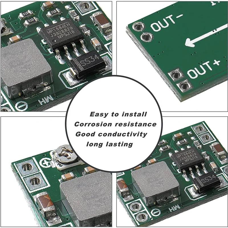 12 Stuks Mp1584 DC-DC Step Down Voedingsmodule 3a Verstelbare Buck Converter Voor Arduino Vervangen Lm2596 24V 12V 5V 3V