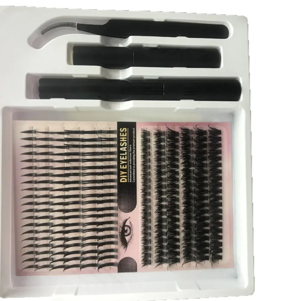 New Natural Makeup False Eyelashes Messy Handmade 3D Faux Mink Lash Wispy Flared Voluminous Lashes