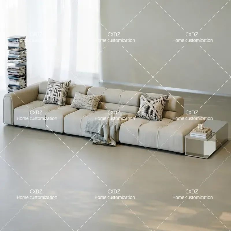 Modern Minimalist Hotel Lobby Reception Sofa Set for Living Room and Homestay Model Room Customizable Furniture