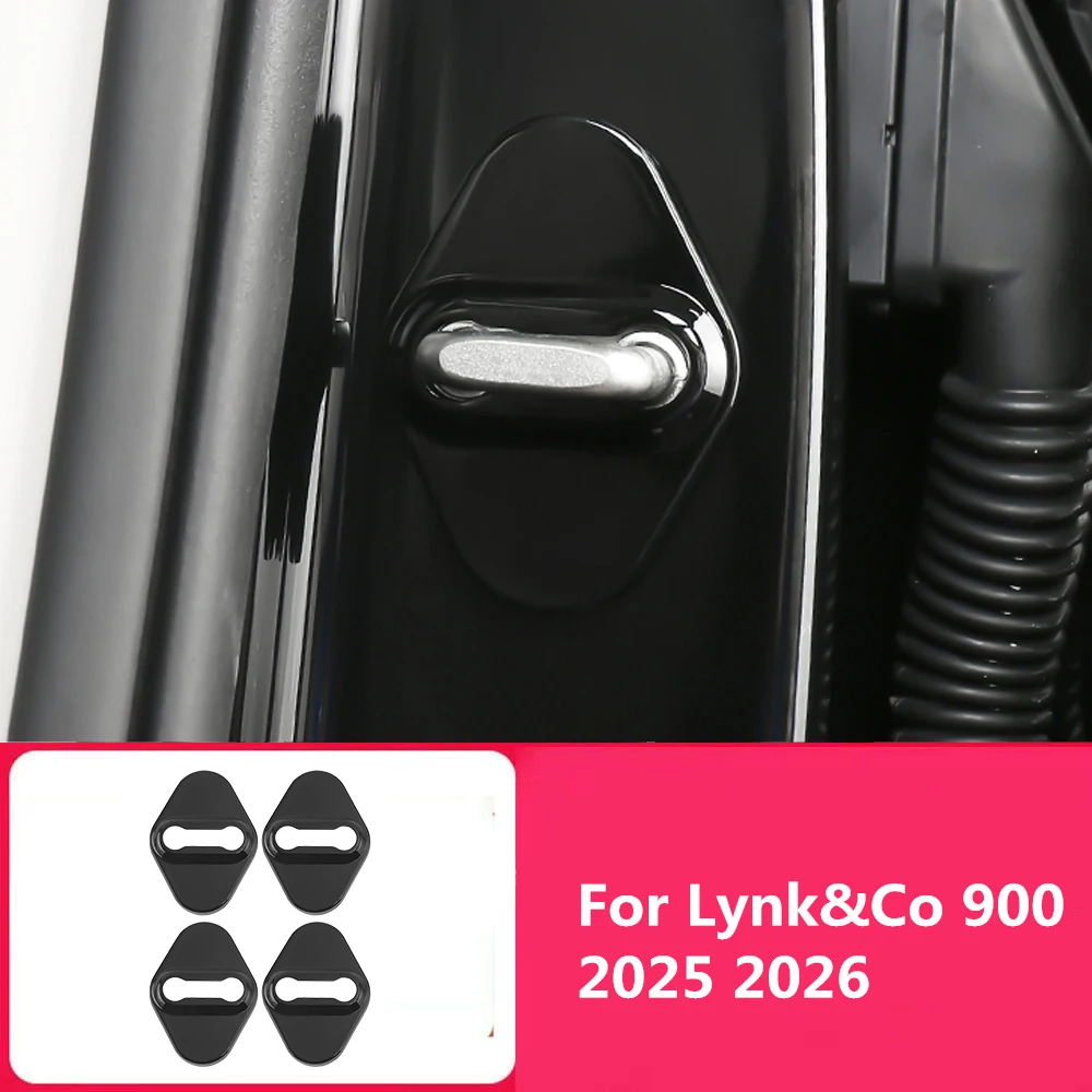 

Для Lynk & Co 900 2025 2026 дверной замок, защитная крышка, пряжка дверного замка, нержавеющая крышка, звукоизоляционные аксессуары