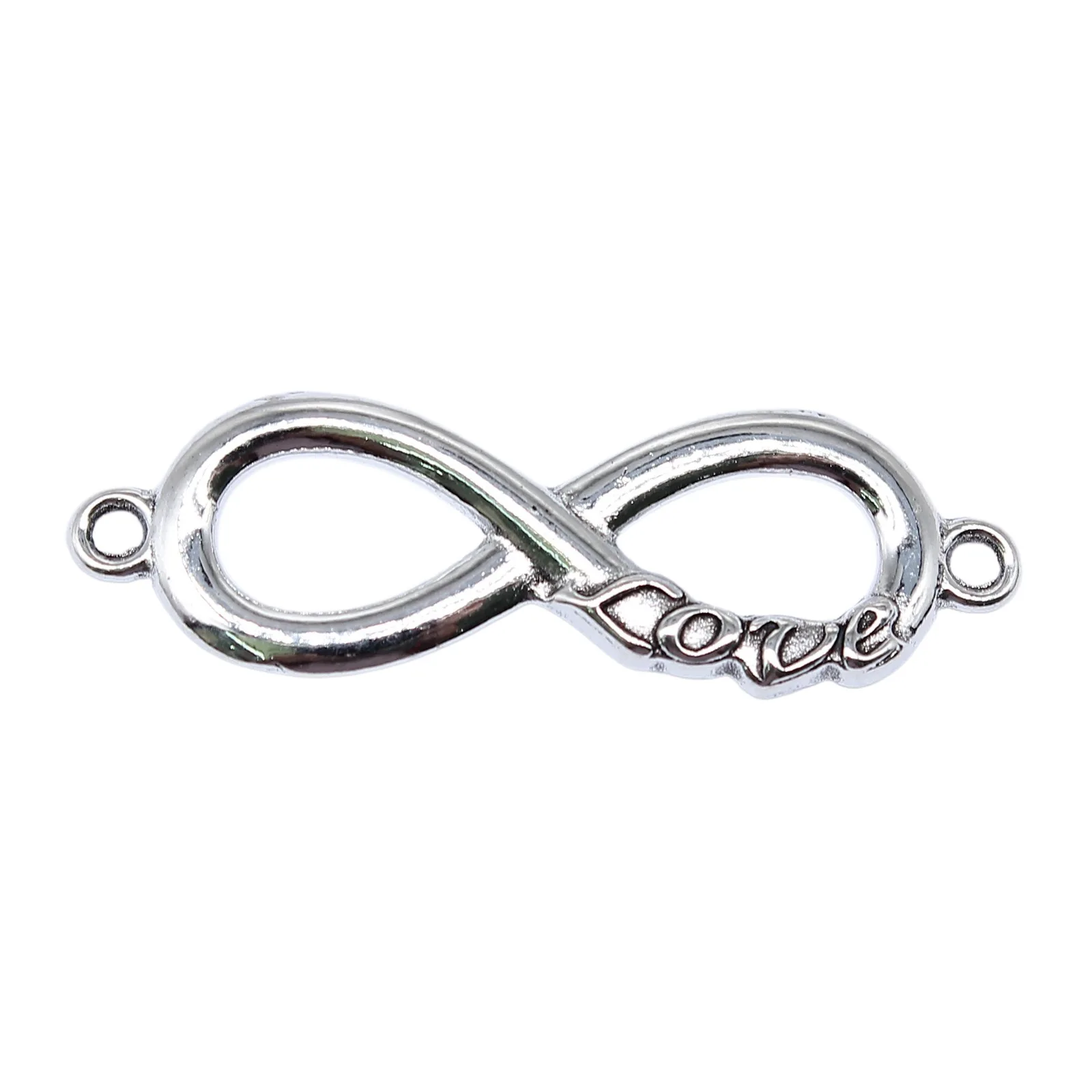 10pcs Charms Infinity Symbol Plated For DIY Jewelry Making Infinity Connector Charms