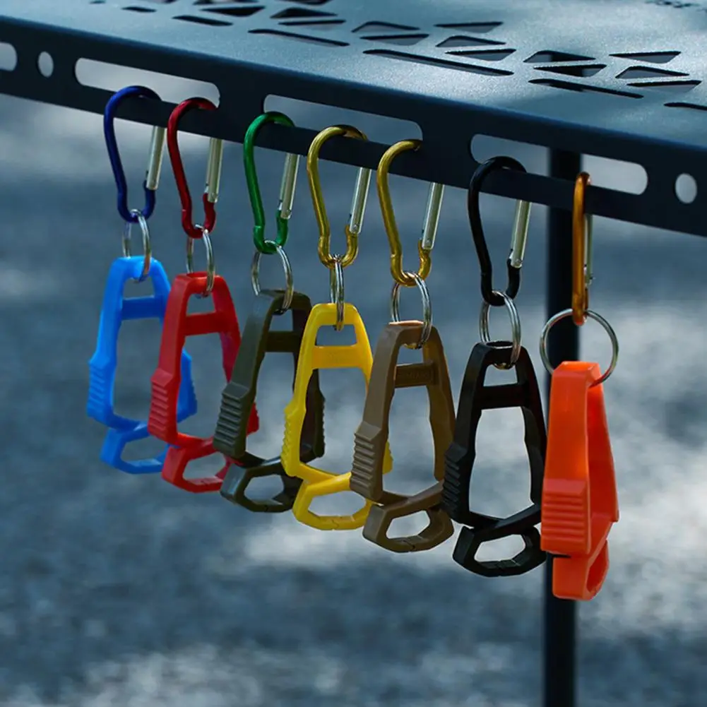 Glove Clip Holder Hanger with Carabiner Multifunction Camping Hiking Work Glove Hanger Carrier Keeper Grabber Belt Clamp