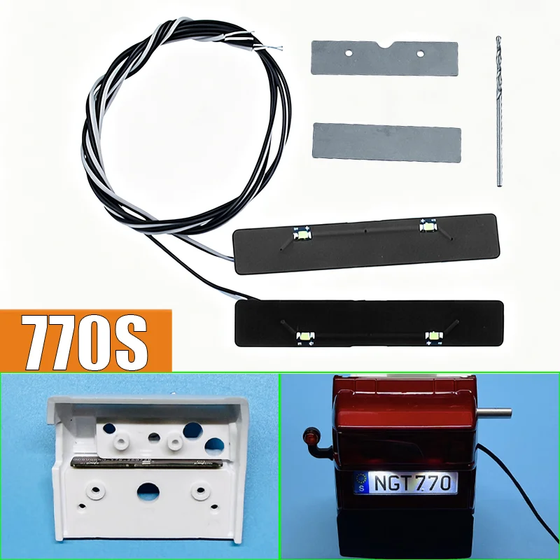 1:14th Scale LED Simulation License Plate Lighting Decorate for Tamiya RC Dump Truck SCANIA 770S 6X4 56368 4X2 56379 8×4 56371