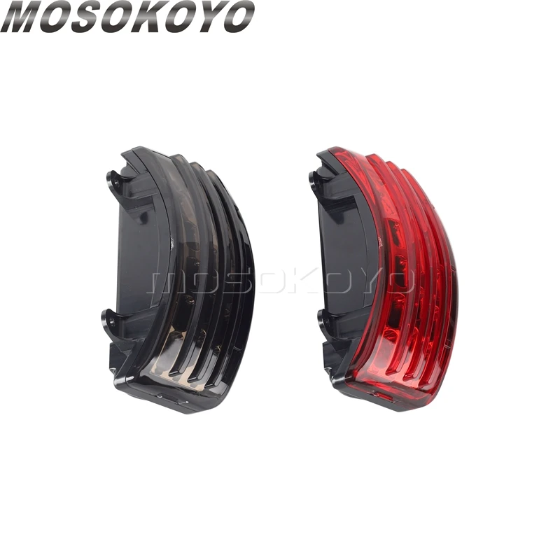Motocykl Tri-Bar LED tylny błotnik hamulec lampa kierunkowskazu tylnych świateł przydymione soczewki dla przemieszczanie się po ulicy Harley Touring FLHX FLTRX — zdjęcie 4