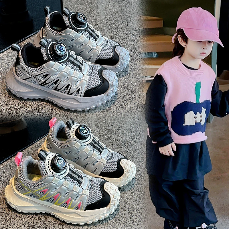 

Children's Sports Shoes 2025 Autumn Shoes for Boys and Girls Breathable Fashionable Versatile Walking and Leisure Shoes