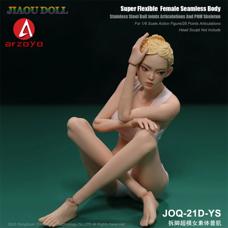 JIAOU BAMBOLA JOQ-21D 1/6 Piede Staccabile Senza Soluzione di Continuità Corpo Femminile Senza Testa 12 "Supermodelo Gambe Lunghe Ragazza Action Figure Bambole Giocattolo