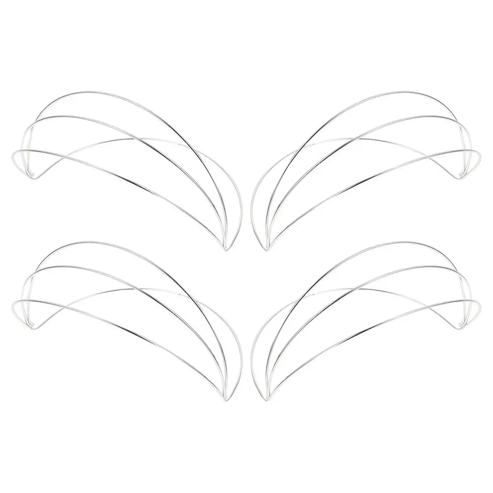 4Pcs Sturdy Bendable Layered Crown Headband Base for DIY Hanfu Headdress Crafting Tiara Making Crown Display Rack Headdress